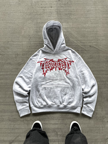UPWORLD BOXY HOODIE | Blood Red