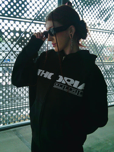 CORP BOXY ZIPPER HOODIE