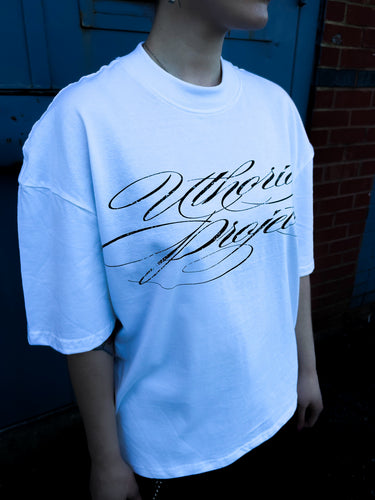 MASCARA BOXY TEE | WHITE