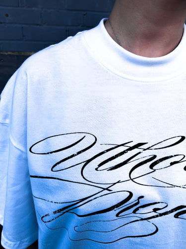 MASCARA BOXY TEE | WHITE