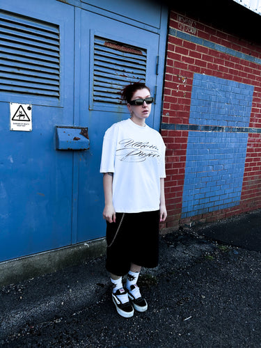 MASCARA BOXY TEE | WHITE