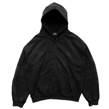 MADKELLY X UTHORIA PROJECT BLACKOUT ZIPPER HOODIE