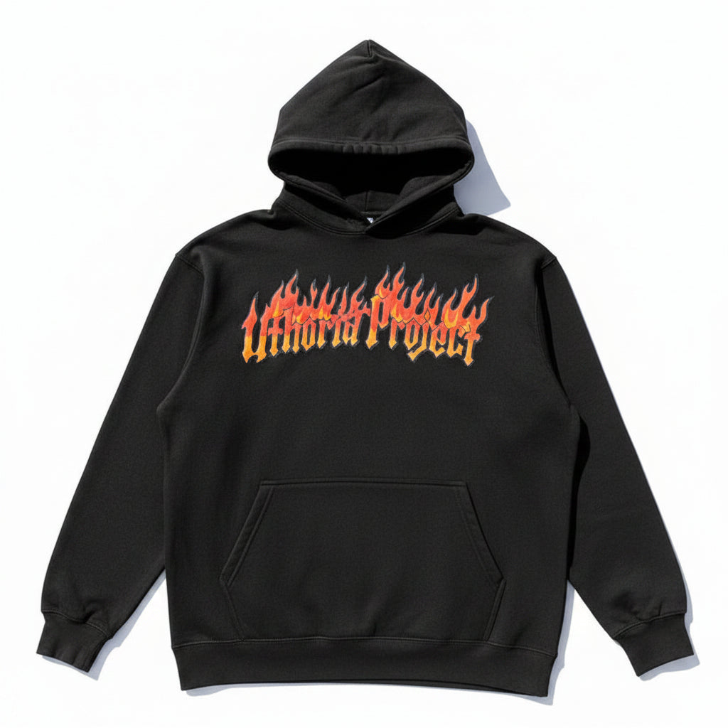HOTHEAD OVERSIZED HOODIE | BLK – Uthoria Project