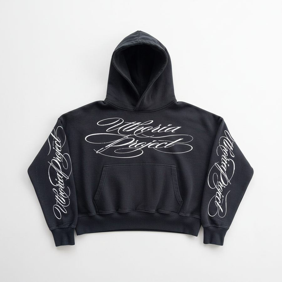 MASCARA HOODIE | VINTAGE BLACK